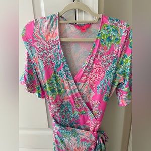 Lilly Pulitzer wrap dress sz Medium